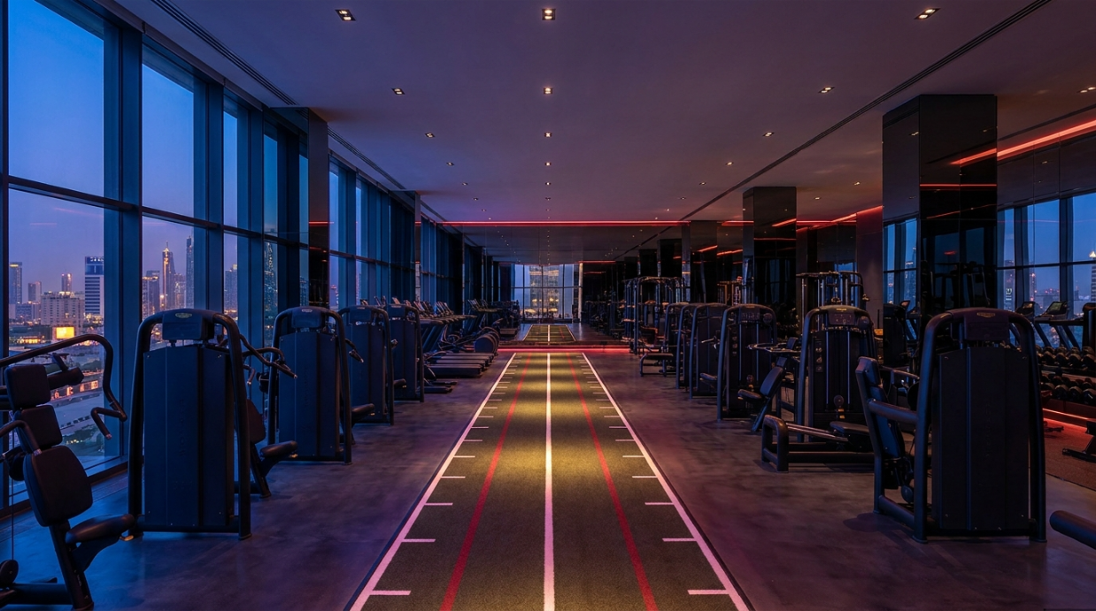 Modern fitness facility